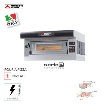 Four pizza électrique avec plaque réfractaire 1 chambre pour 1 pizza - RETIF